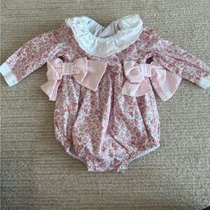 Sal and Pimenta smock bubble floral romper 6 months
